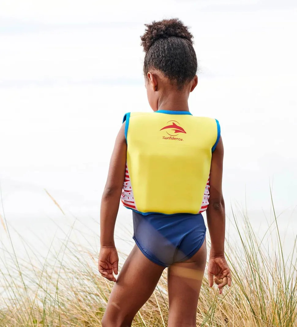 Konfidence Svømmevest - Original - Marthas Red Stripe Frills