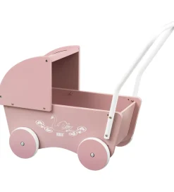 Krea Dukkevogn - Træ - Rose