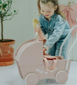 Krea Dukkevogn - Træ - Rose