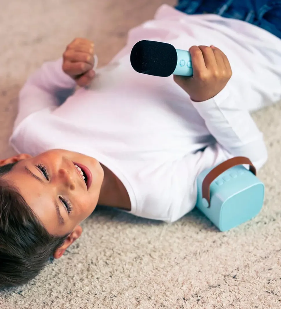 Lalarma Højtaler m. Mikrofon - Trådløs - Karaoke - Lilla