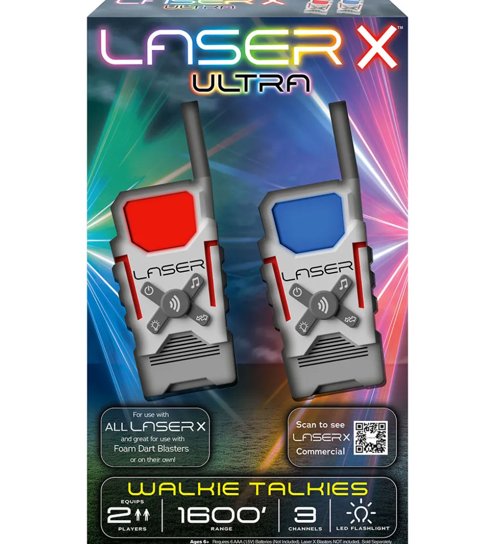 Laser X - Walkie Talkies - Hvid/Grå