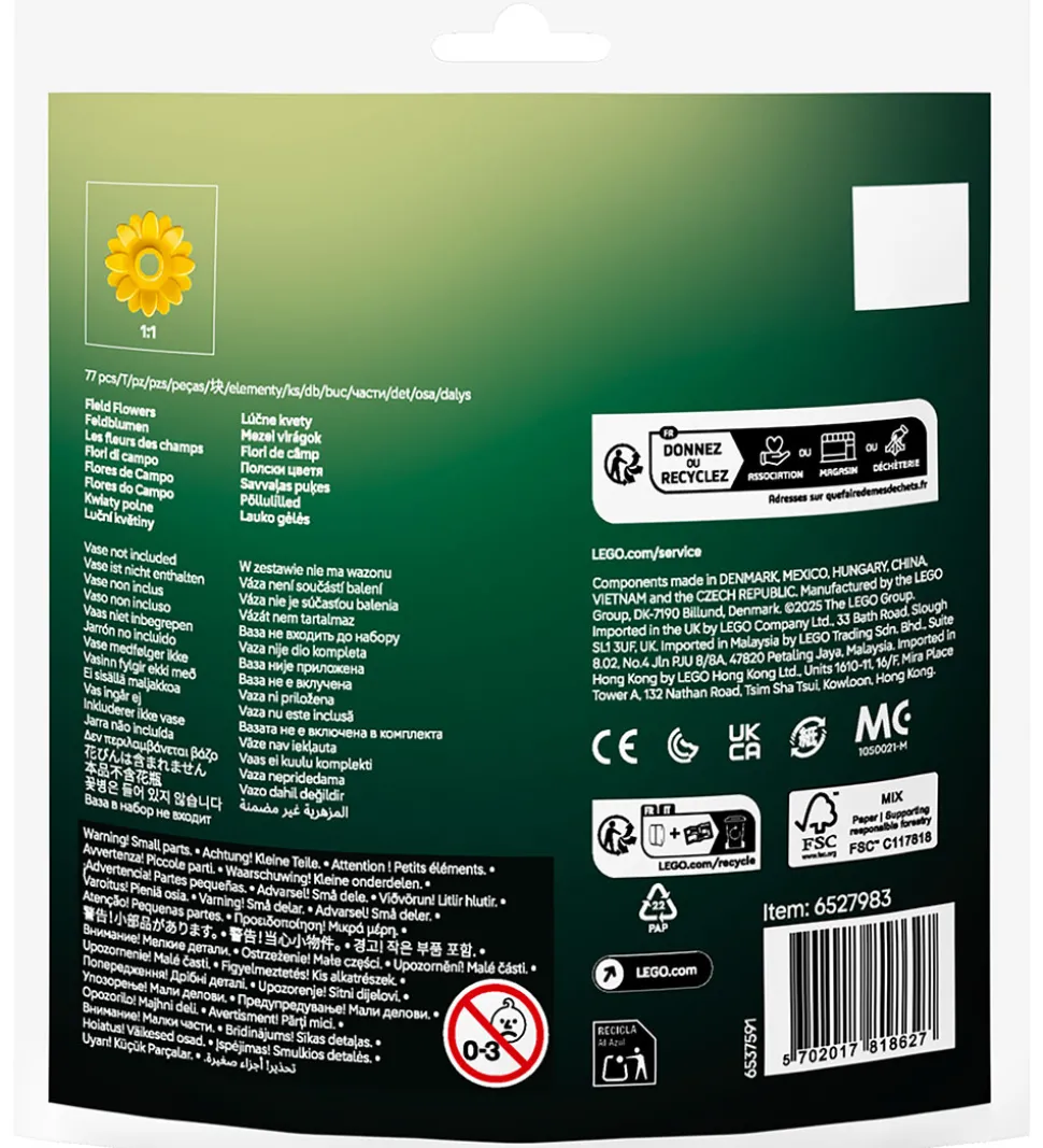 LEGO® Blomster - Markblomster 30701 - 77 Dele