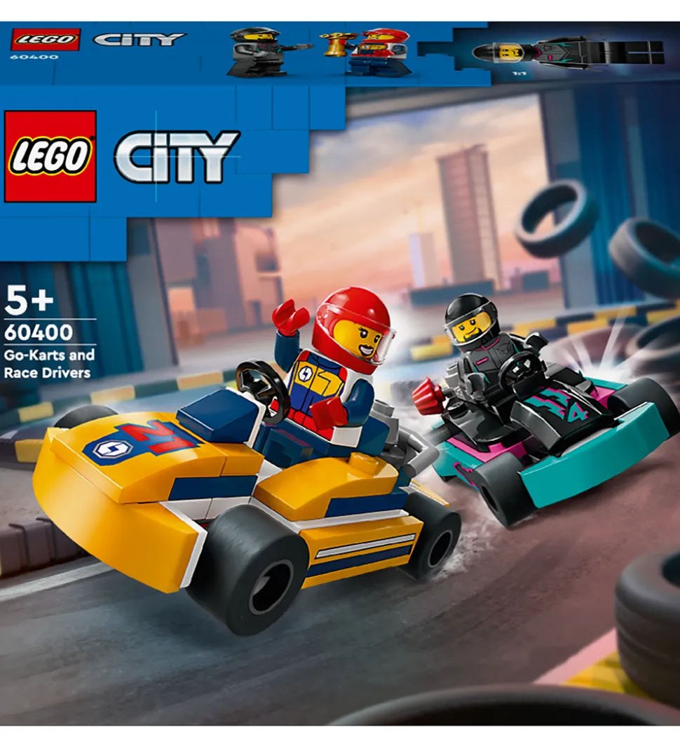 LEGO® City - Gokarts Og Racerkørere 60400 - 99 Dele