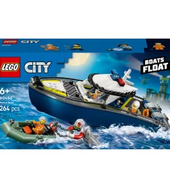 LEGO® City - Politibåd På Forbryderjagt 60456 - 264 Dele