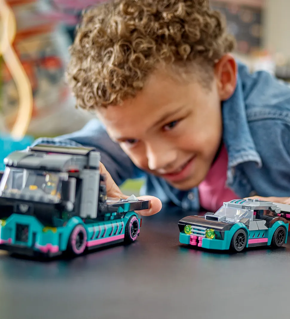 LEGO® City - Racerbil Og Biltransporter 60406 - 328 Dele