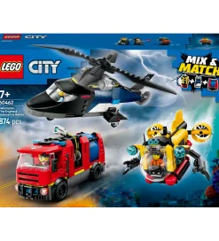 LEGO® City - Remix - Helikopter, Brandbil Og... 60462 - 874 Dele