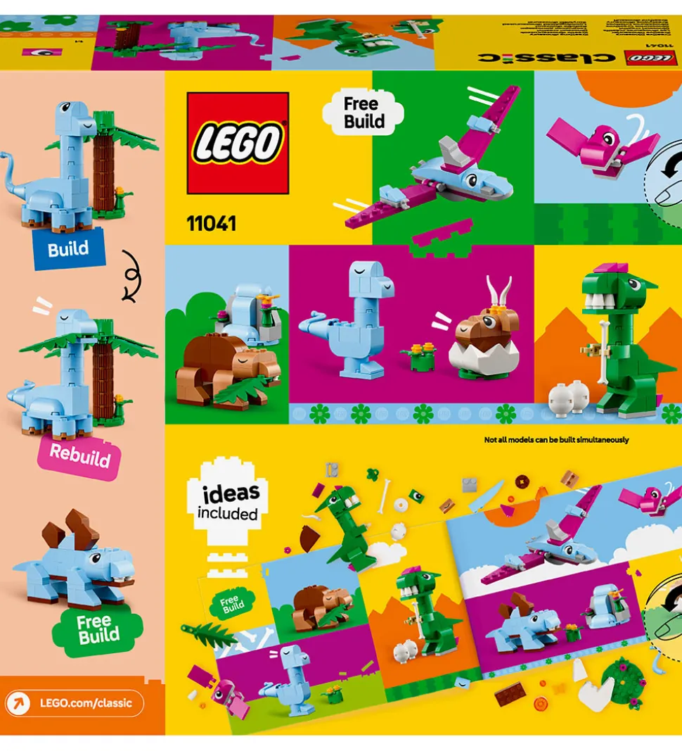 LEGO® Classic - Kreative Dinosaurer 11041 - 450 Dele