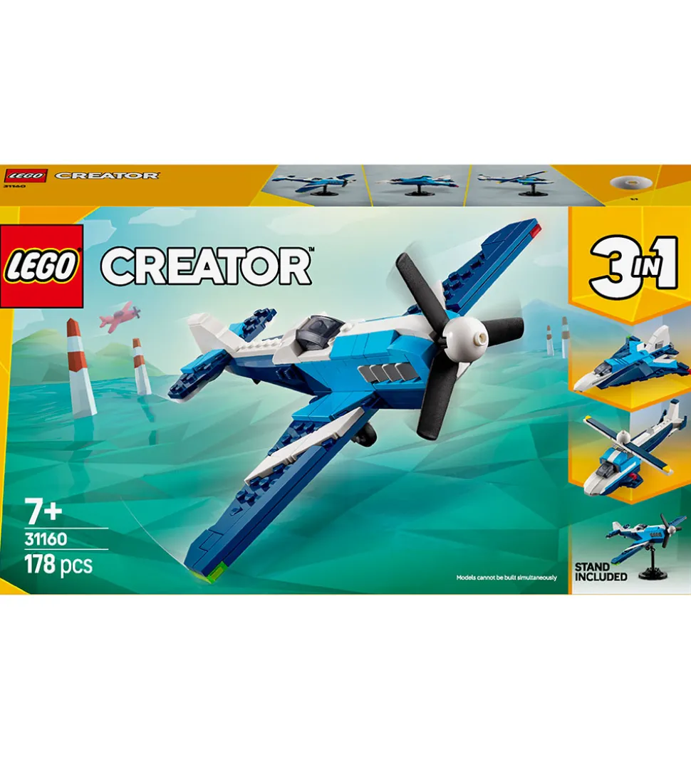 LEGO® Creator - Luftfarttøjer: Racerfly 31160 - 3-i-1 - 178 Dele