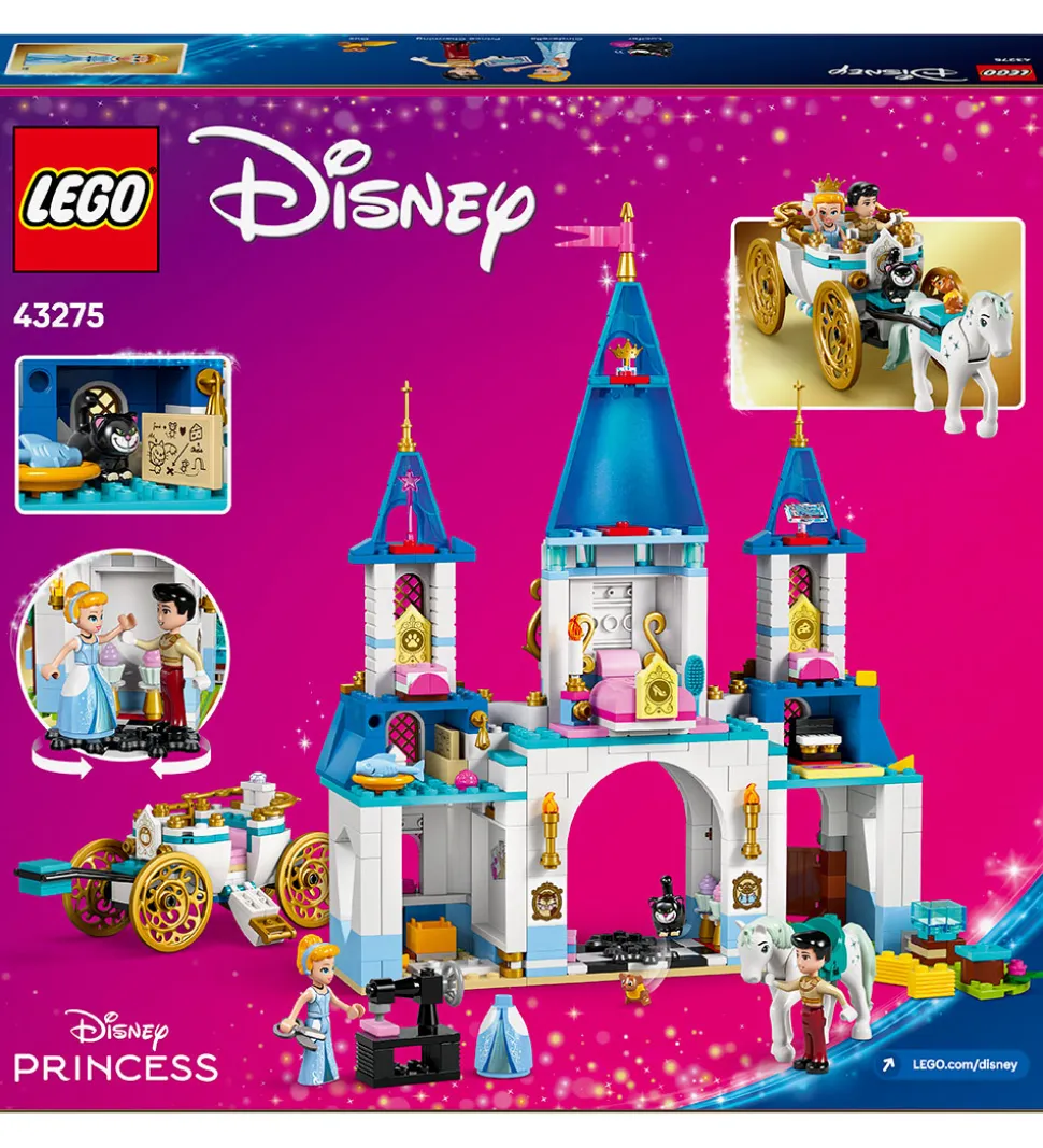 LEGO® Disney Princess - Askepots Slot og Karet 43275 - 596 Dele