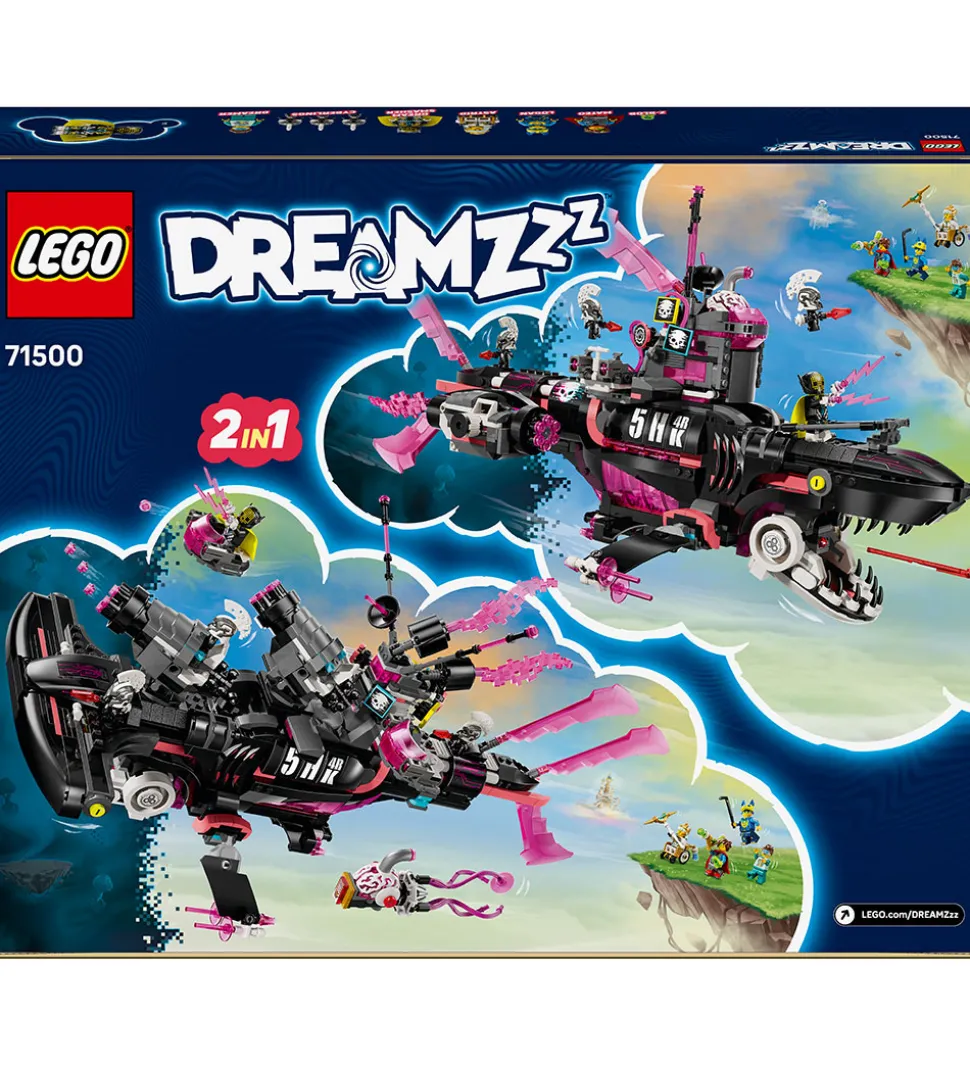 LEGO® DREAMZzz - Mareridtshaj-ubåd 71500 - 1413 Dele
