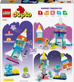 LEGO® DUPLO - 3-i-1-Eventyr Med Rumfærge 10422 - 58 Dele