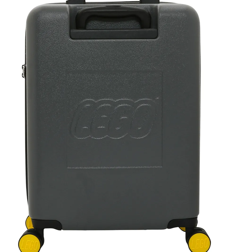 LEGO® Kuffert - Brick 2x2 - 20" - Stone Grey/Bright Yellow