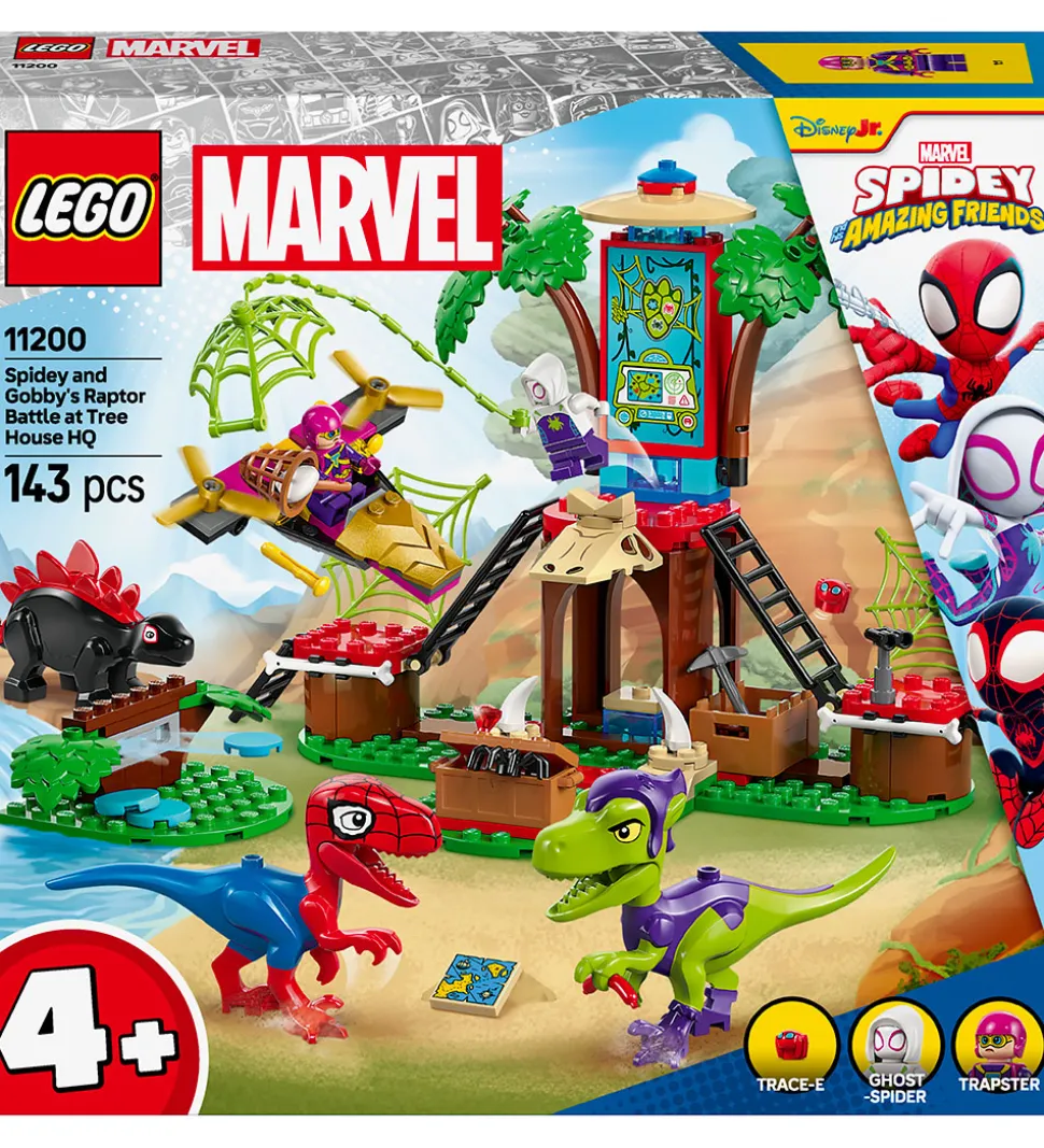 LEGO® Marvel - Spidey og Gobbys Raptorkamp v... 11200 - 143 Dele