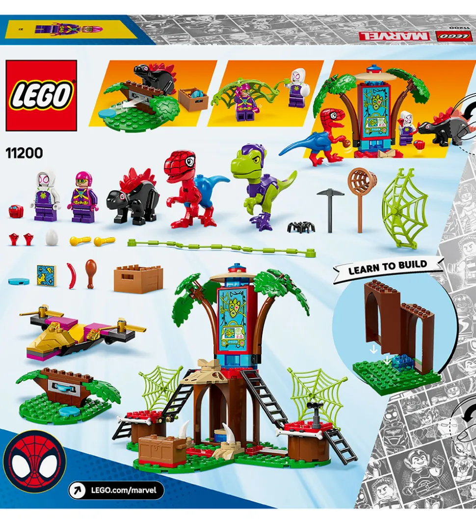 LEGO® Marvel - Spidey og Gobbys Raptorkamp v... 11200 - 143 Dele