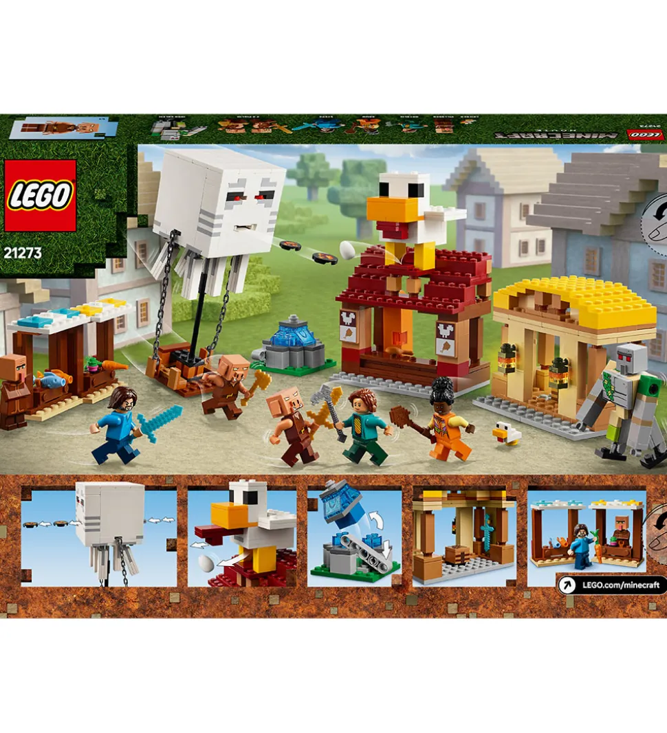 LEGO® Minecraft - Angreb På Landsbyen 21273 - 555 Dele