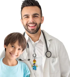 LEGO® Nøglering m. Lommelygte - LEGO® Male Doctor