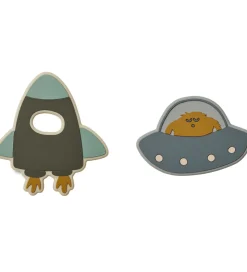 Liewood Bidelegetøj - Silikone - 2-pak - Gia - Space Blue Multi