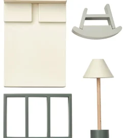 Liewood Møbler Til Dukkehus - Træ - Amanda - 4 Dele - Hunter Gre