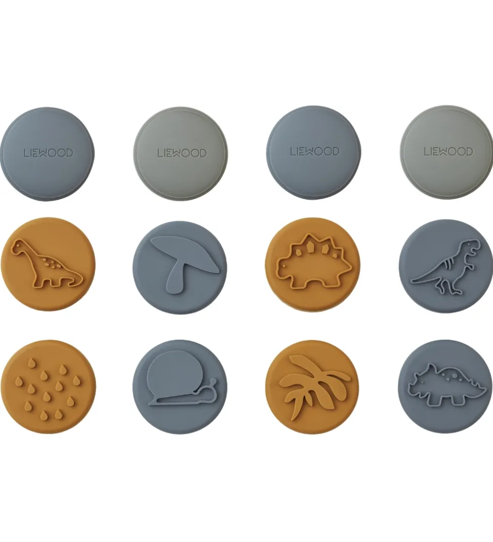 Liewood Stempler - Silikone - 12-pak - Earl - Blue Multi Mix