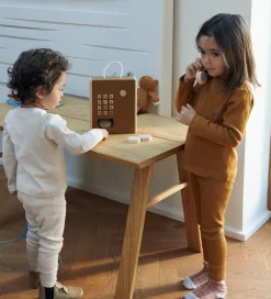 Liewood Trælegetøj - Telefon - Rufus - Oat/Sandy Mix