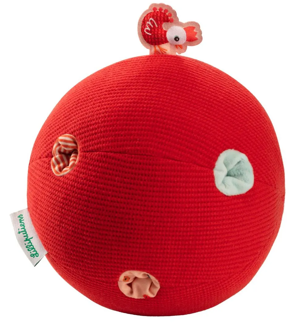 Lilliputiens Aktivitetsbold m. Rangle - Paulette - Rød/Multi