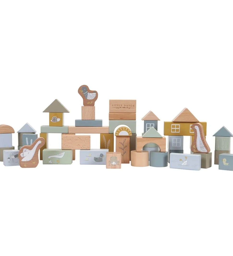Little Dutch Byggeklodser - 50 dele - Blå