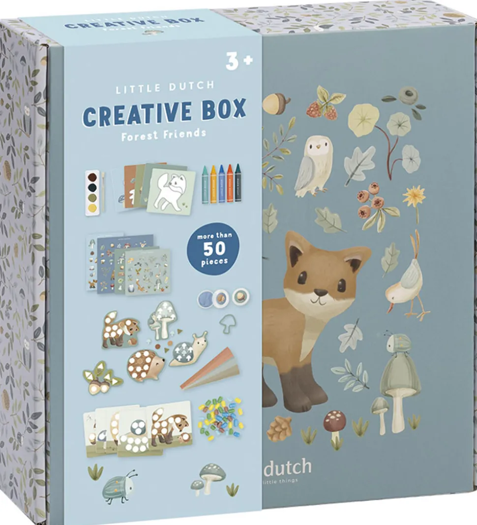 Little Dutch Kreativitetsæske - 50+ Dele - Forest Friends