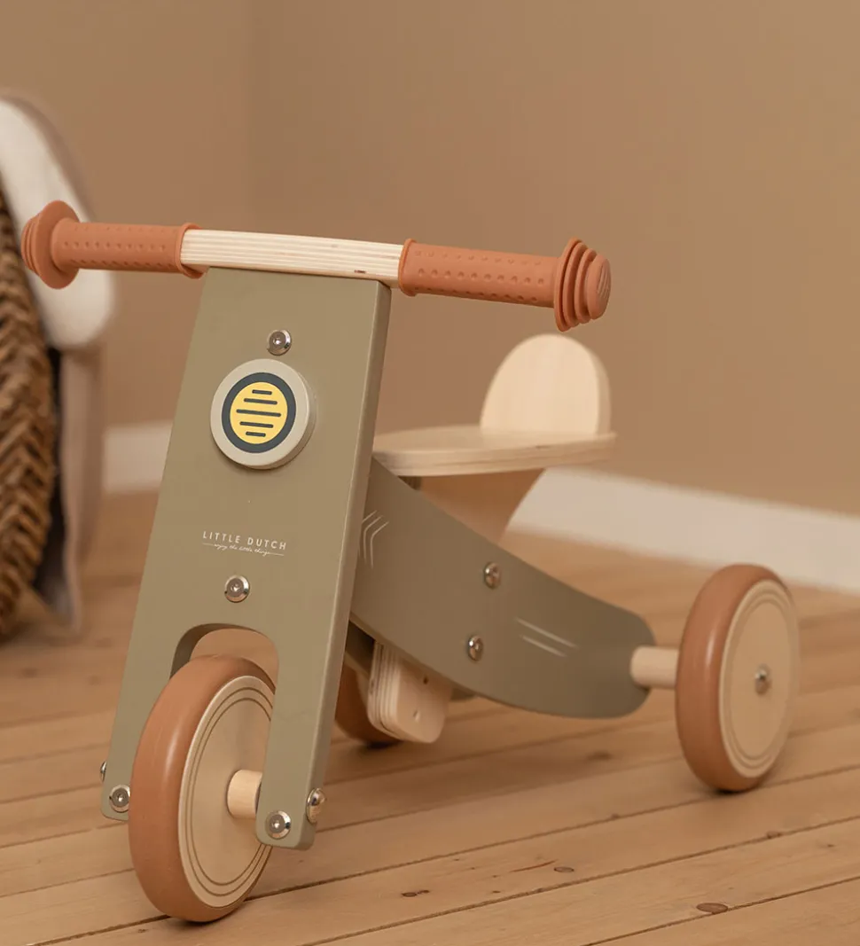 Little Dutch Løbecykel - Træ - Olive