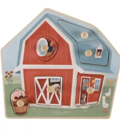 Little Dutch Puslespil - Træ - 6 Brikker - Little Farm