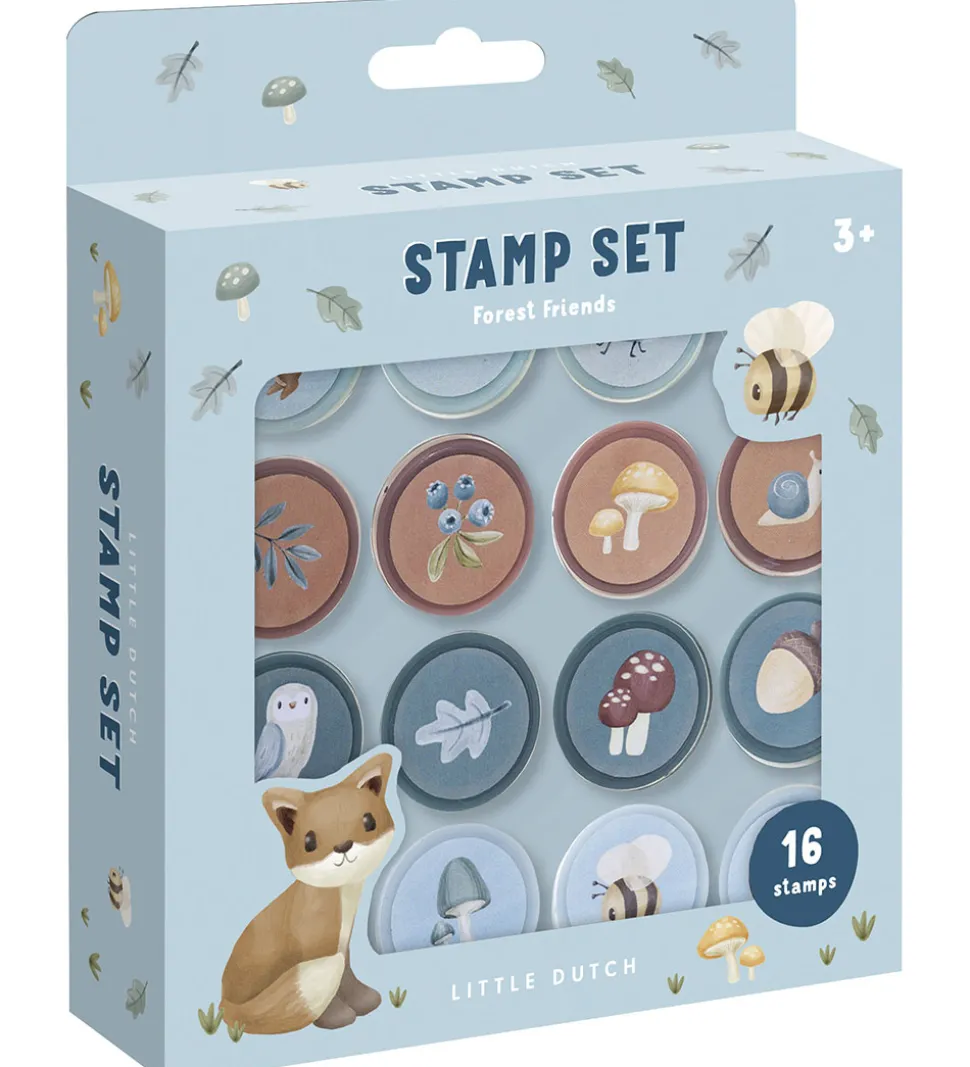 Little Dutch Stempler - Selvfarvende - 16 Stk. - Forest Friends