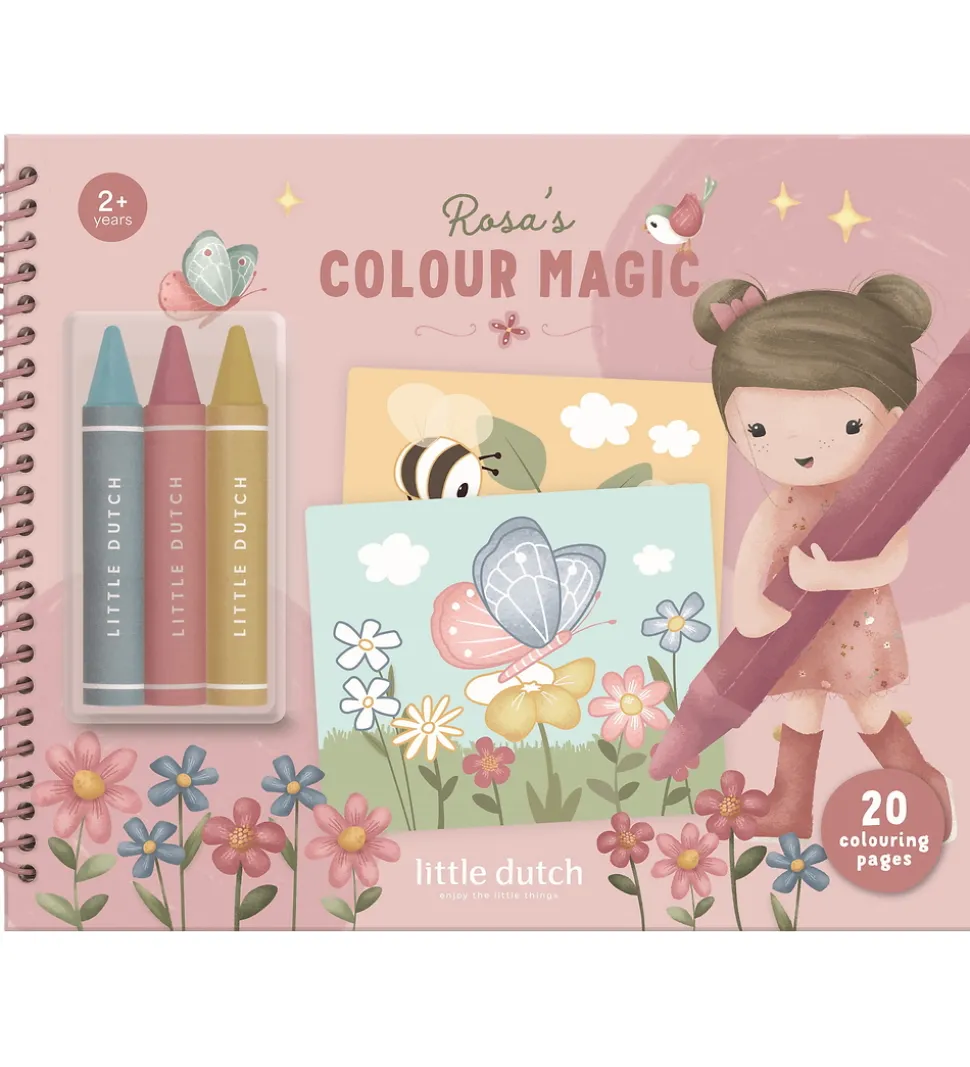 Litttle Dutch Malebog - Rosa