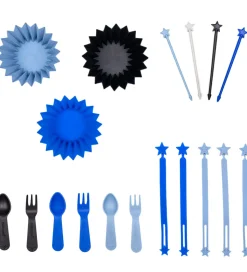 Lunch Punch Madpakketilbehør - Bento Fun - 18 Dele - Electric Bl