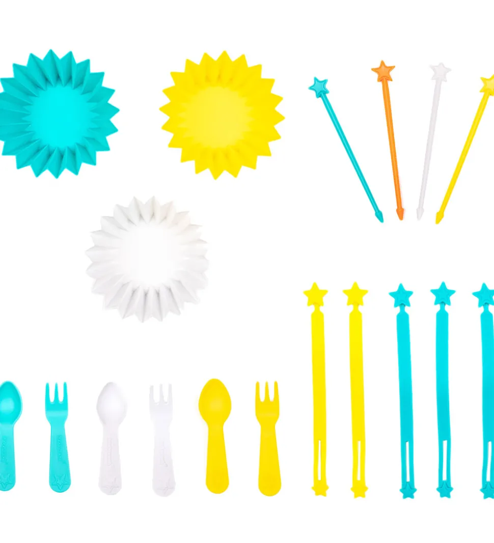 Lunch Punch Madpakketilbehør - Bento Fun - 18 Dele - Mellow Yell