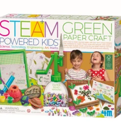 4M Genbrugspapir Sæt - STEAM Powered Kids - Green Paper Craft