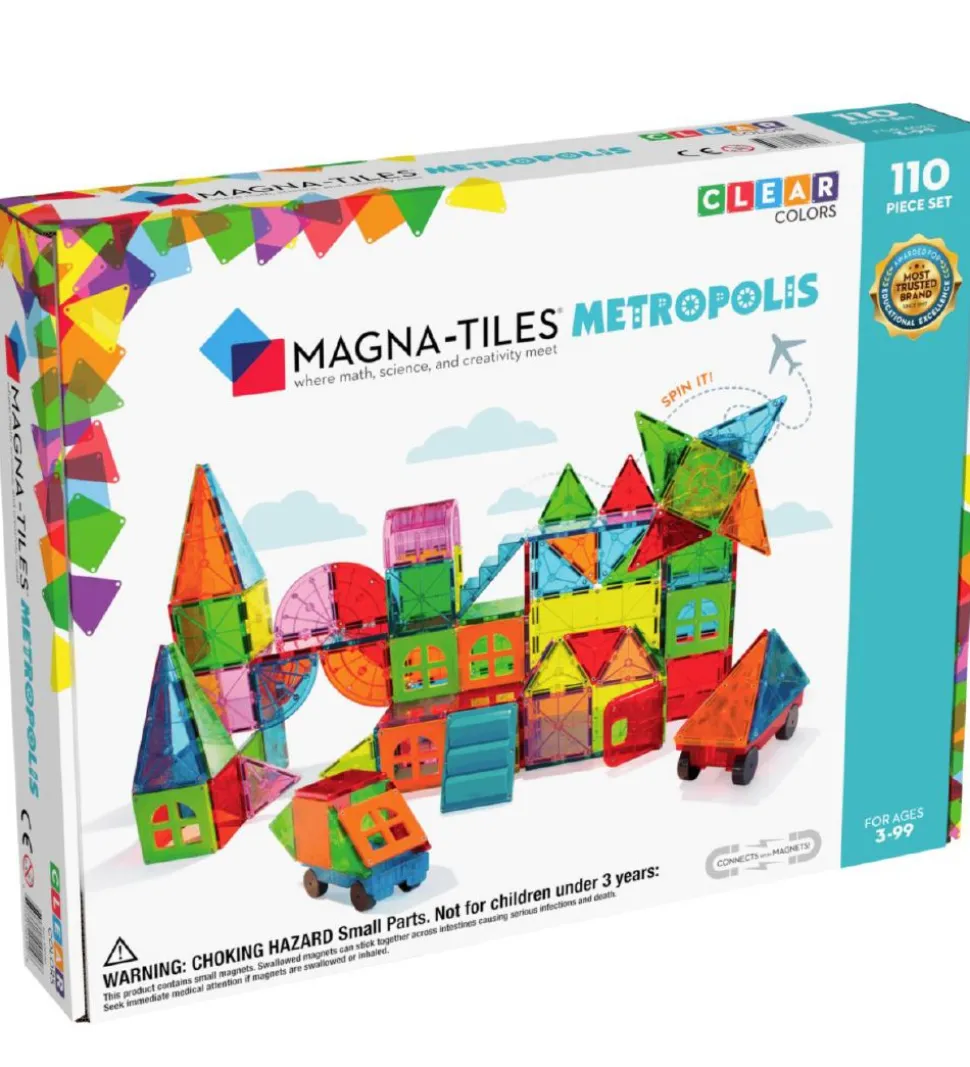 Magna-Tiles Magnetsæt - 110 Dele - Metropolis