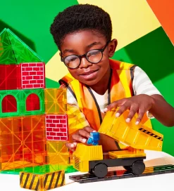 Magna-Tiles Magnetsæt - 50 Dele - Builder XL + MicroMAGS