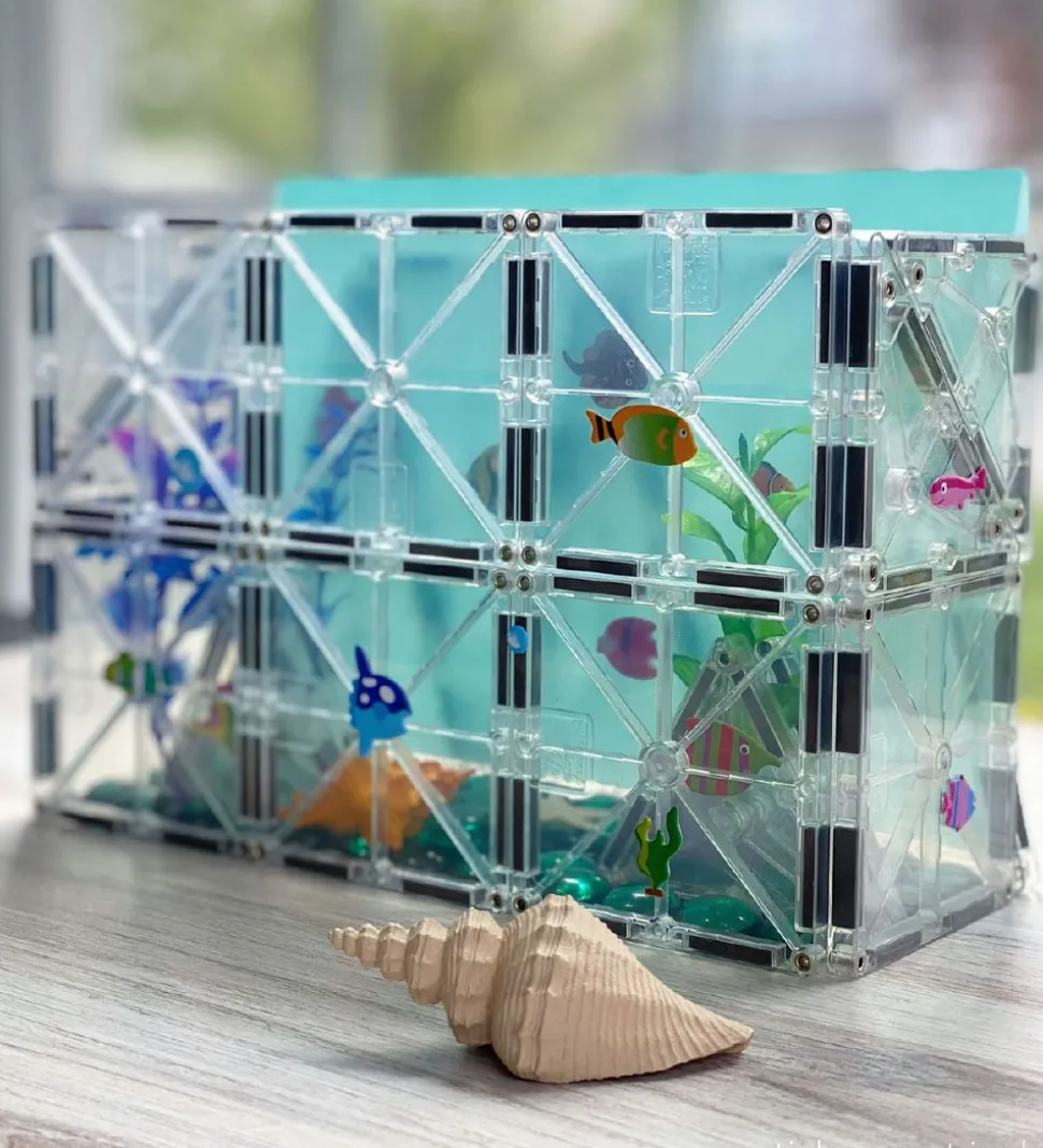 Magna-Tiles Magnetsæt - 16 Dele - Is