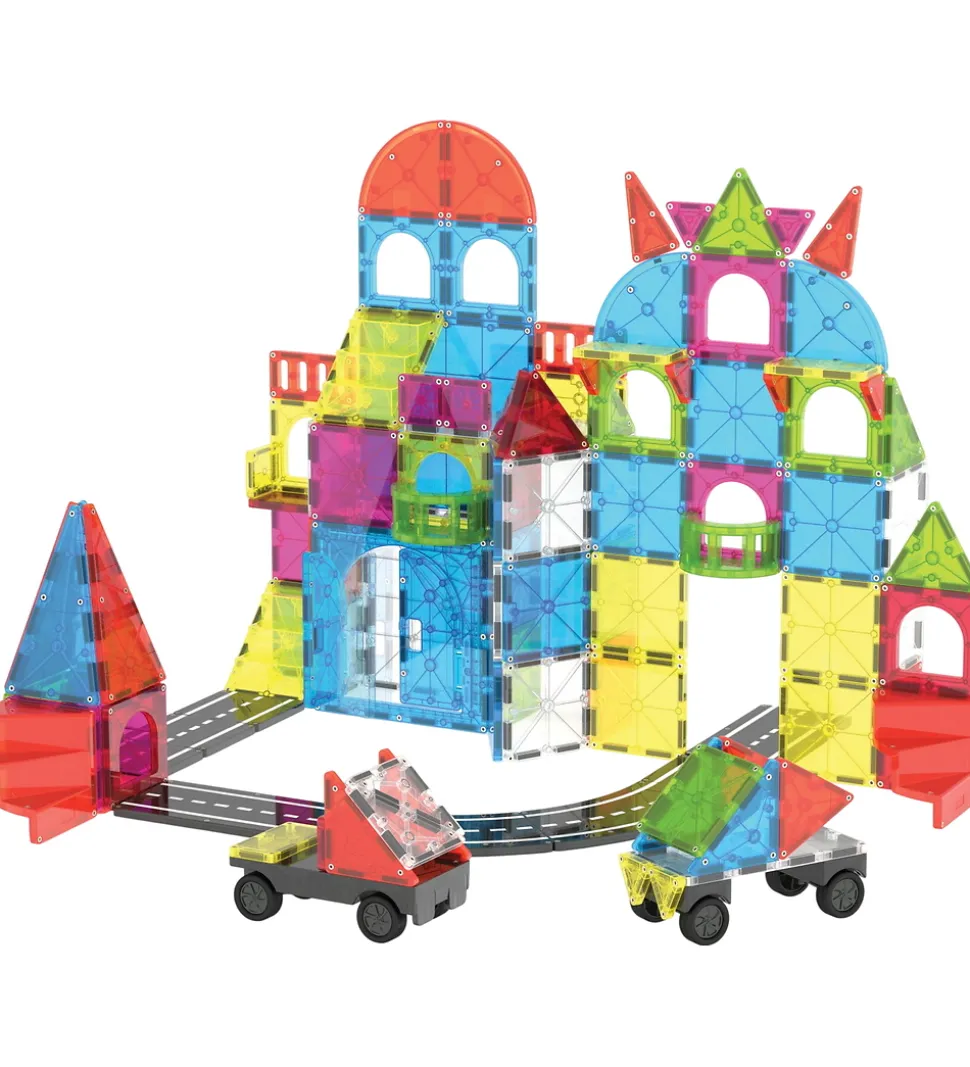 Magna-Tiles Magnetsæt - 110 Dele - City Center + MicroMAGS