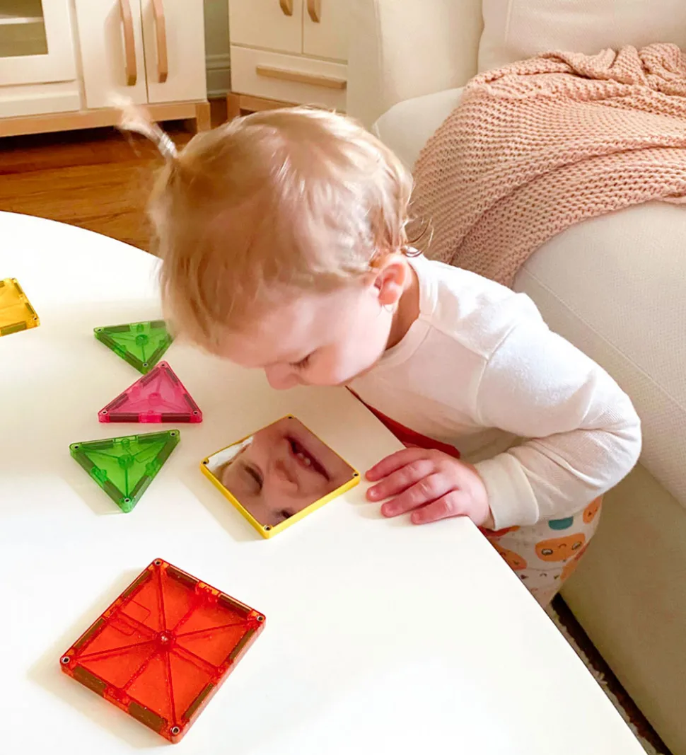 Magna-Tiles Magnetsæt - 15 Dele - Stardust Glitter & Spejle