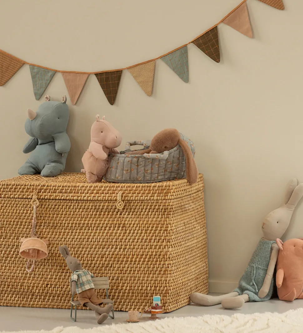 Maileg Bamse - Safari Friends - Næsehorn - Medium - Støvet Blå