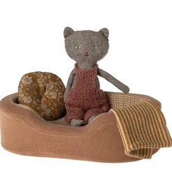 Maileg Dukketilbehør - Cosy Basket - 20x29 cm - Brun