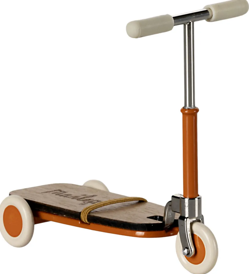 Maileg Miniature Løbehjul - Mus - Orange
