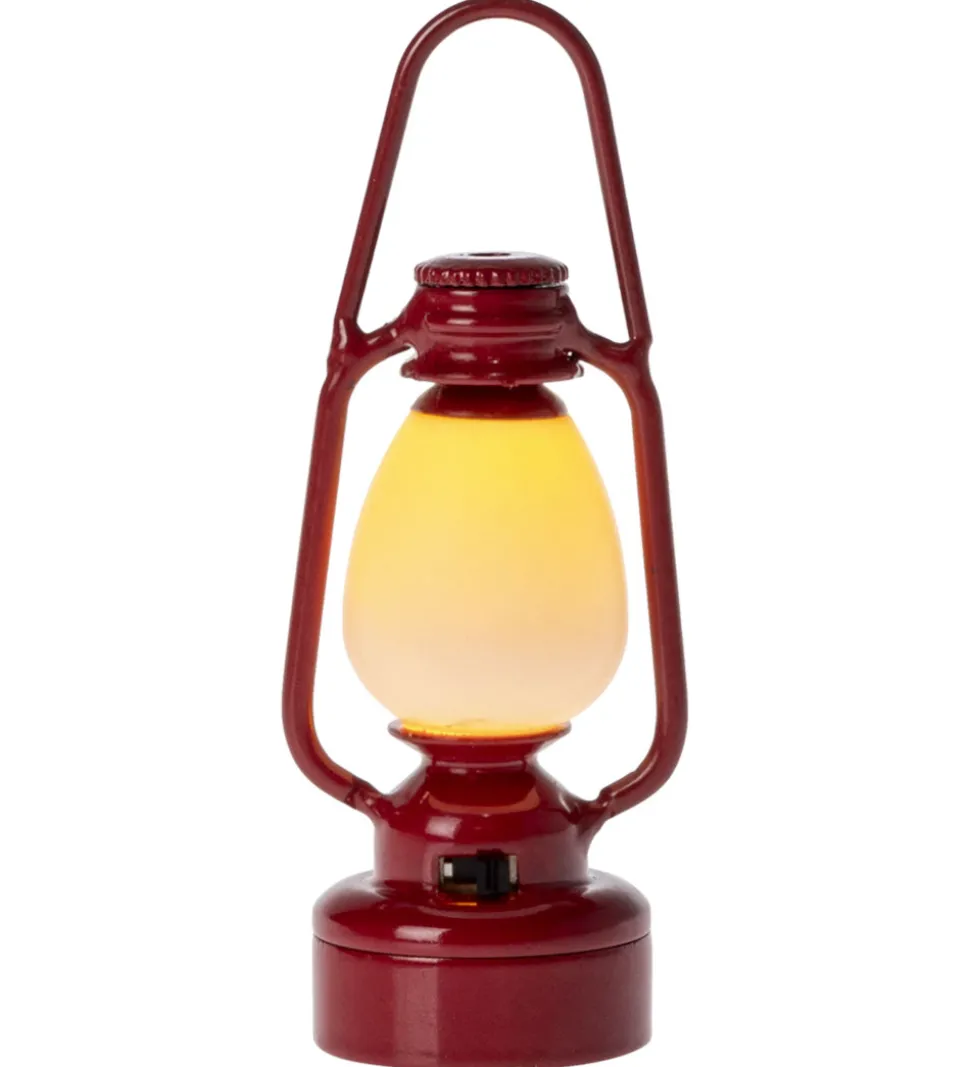 Maileg Miniature Lygte - Vintage Lantern - Mus - Rød