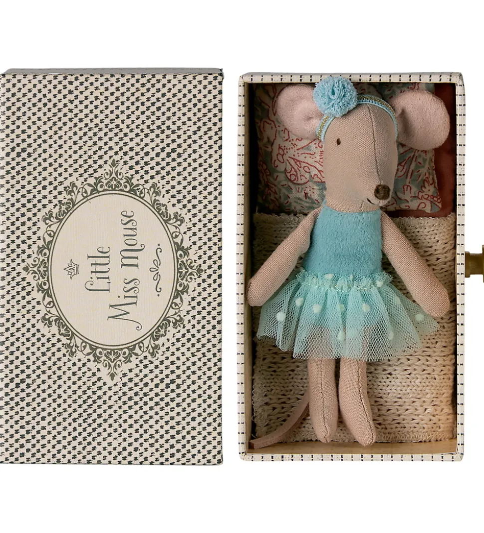 Maileg Mus - Lillesøster - Dansemus i Seng