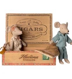 Maileg Mus - Mor og Far i Cigaræske