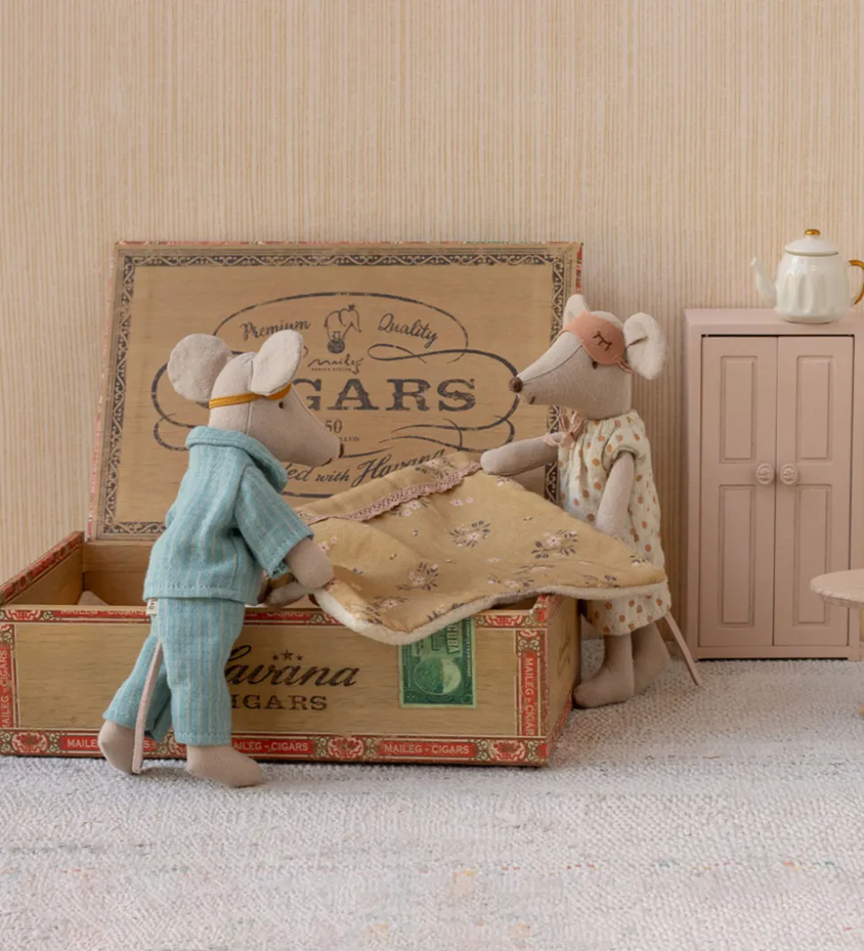 Maileg Mus - Mor og Far i Cigaræske