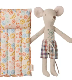 Maileg Strand-mus m. Luftmadras - Far Mus - Blomster