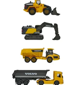 Majorette Arbejdsmaskiner - 4-pak - Volvo