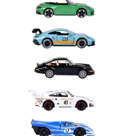 Majorette Biler - Porsche - 5-pak