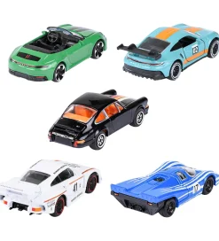 Majorette Biler - Porsche - 5-pak